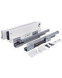 Комплект ящика, боковые стенки П-образные супертонкие цвет белый, направляющие скрытого монтажа с доводчиком, 84x500 мм (GB84St/500/W)