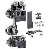 Комплект фурнитуры WingLine L 25 кг, HEAVY, с функцией самозакрывания, цвет антрацит, левый (БЕЗ ПЕТЕЛЬ) (9339356)