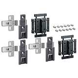 Комплект 3 средних петель WingLine L, с регулировкой, цвет антрацит (9339499)