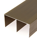 Верхний профиль-направляющая, 2 трека, цвет матовая шампань, 5,8 м (365/ShM)