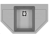 Мойка кухонная угловая, искусственный камень, цвет графит (ES-24/342)