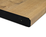 Планка для столешницы торцевая, универсальная, 600х38 мм, R9, черный (1519/УR9Ч)