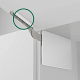 Крепление к фасаду, правое и левое, для подъемника ФриСлим, 2 шт + заглушки декоративные, цвет БЕЛЫЙ (2724439966) (2724439966)