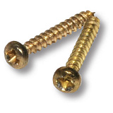 Шуруп декоративный 2x16 мм, латунь