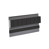 • ЛинероМозаик держатель для ножей, 350x45x200 мм, цвет АНТРАЦИТ (0089069844)