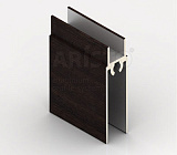 Стандарт, Профиль горизонтальный нижний, венге темный, 5,4 м  (AS0006.VP540.WDRPV.RA)