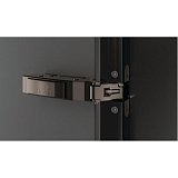 Петля Sensys 8638I для алюминиевых рам, угол 95°, чашка TA32, накладная, B12,5, черный обсидиан (9091744)