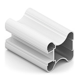 Профиль верт. H ЭКО, Белый глянец, 5,4 м . (AE0503.VP540.WHGPC.CJ)