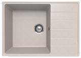 Односекционная кухонная мойка 700x500 реверсивная, кварц, цвет песок (Prima 700-10)