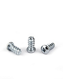 Евровинт 6,3x13 мм полукруглая головка для крепления петель (ST07/6.3*13/03/Zn)